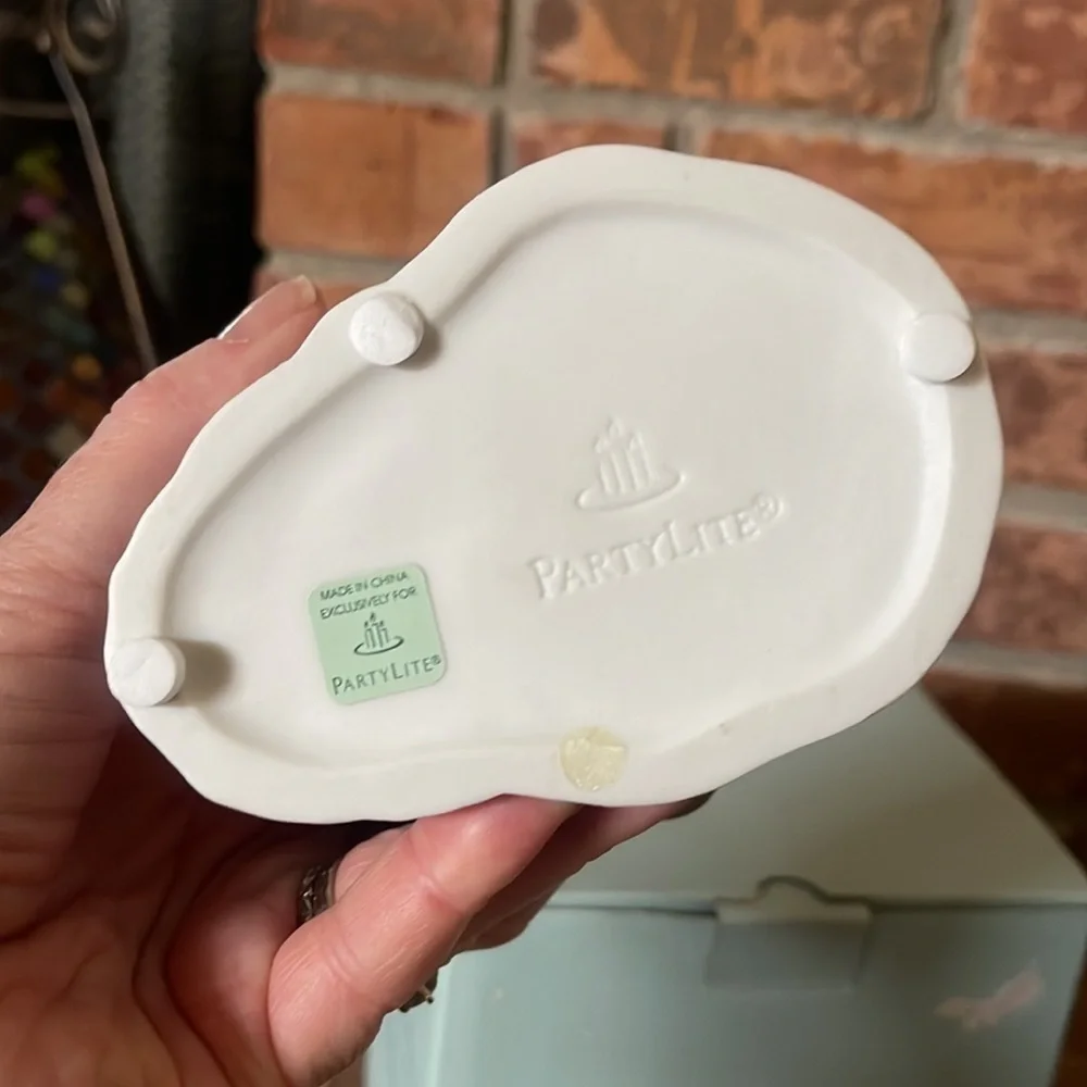 NIB PartyLite Snowbell Snowman Votive Holder